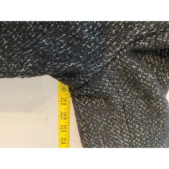 Latte Womens Coat Black Tweed Heavyweight Button Closure  Small - Picture 9 of 12